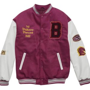 Brisbane Broncos 2023 NRL Wool Varsity Jacket