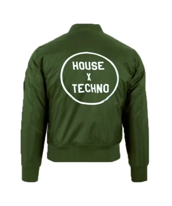 CRSSD House X Techno Bomber Green Jacket