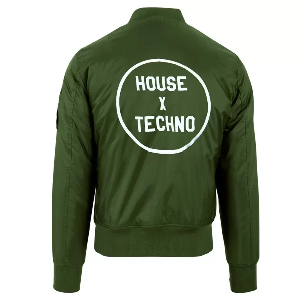 CRSSD House X Techno Bomber Green Jacket