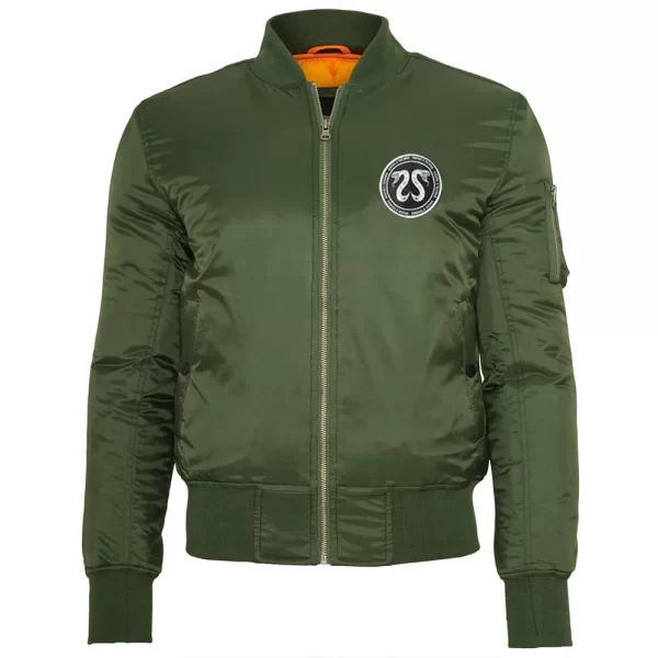 CRSSD House X Techno Green Bomber Jacket