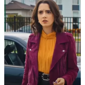 Choose Love 2023 Cami Conway Purple Leather Jacket