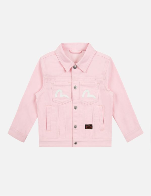 Daicock Print Denim Pink Jacket