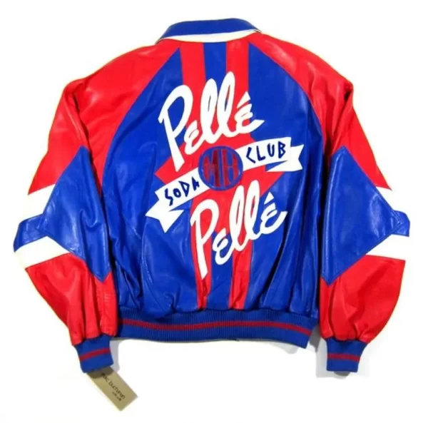 Early 90S Vintage Pelle Pelle Leather Soda Club Leather Jacket