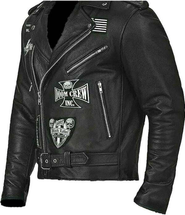 FAUX FACTION Black Label Society Biker Rider Jacket