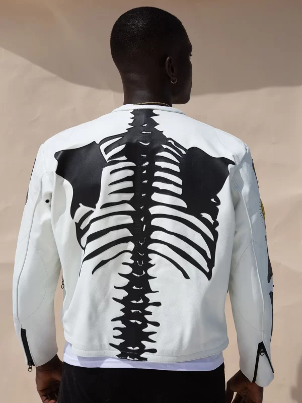 Fg X Vanson Leathers Skeleton Zip Jacket