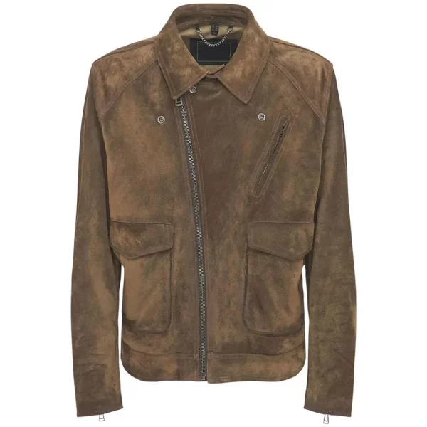 Ghosted Cole Suede Leather Jacket