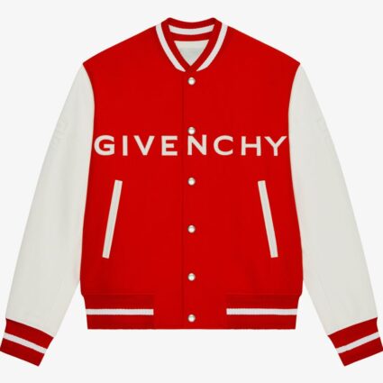 Givenchy Red Wool Varsity Jacket