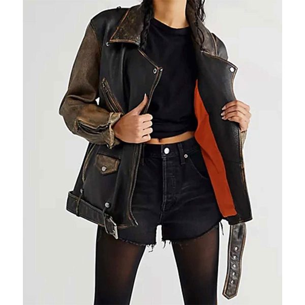 Gotham Knights Olivia Rose Keegan Brown Leather Jacket