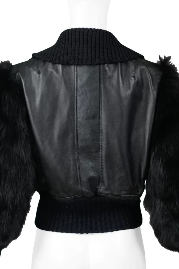 Gucci By Tom Ford Leather Fur Jacket