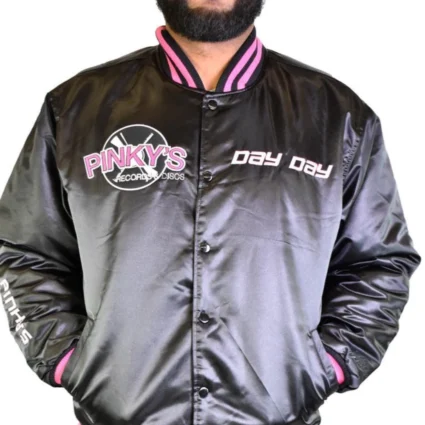 Headgear Classic-Next Friday Pinky's Record Shop Satin Black Jacket