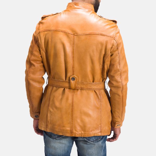 Hunter Tan Brown Fur Leather Jacket