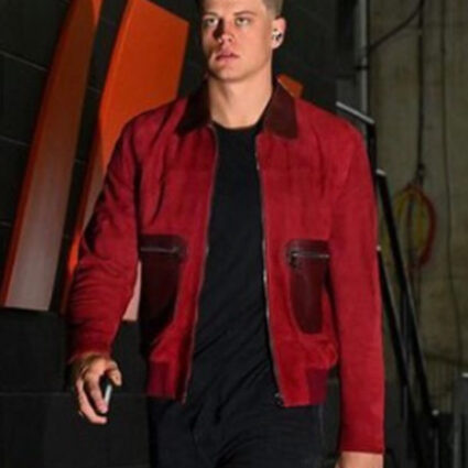 Joe Burrow Maroon Leather Jacket