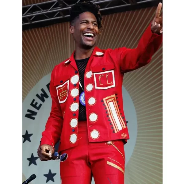 Jon Batiste Newport Folk Red Jacket