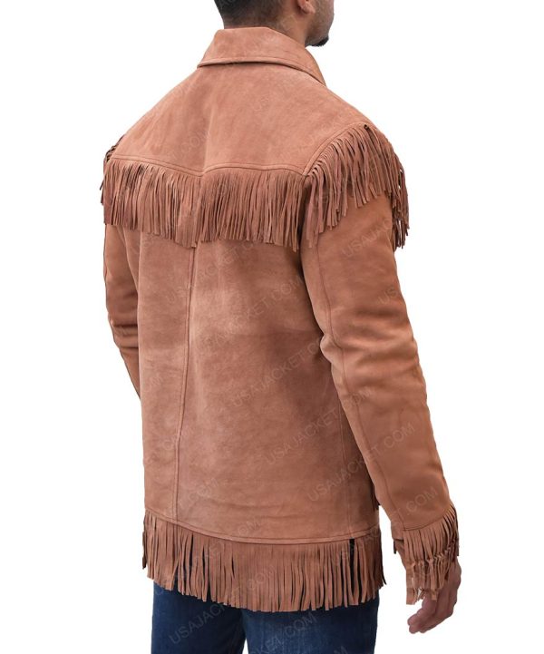 Jon Voight Midnight Cowboy Joe Buck Brown Fringe Jacket