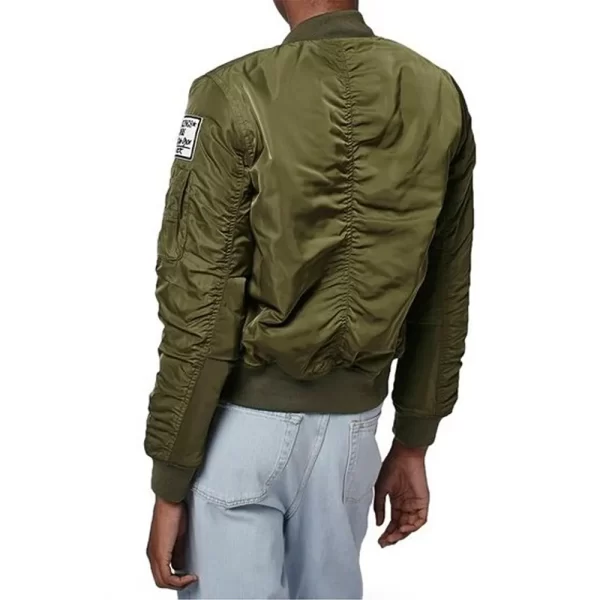 K.C. Undercover Season 3 K.C. Cooper Satin Bomber Green Jacket