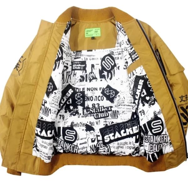 KRMLN Stalker Series Windbreaker Yellow Jacket