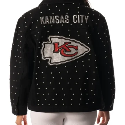 Kansas City Chiefs Black Denim Jacket