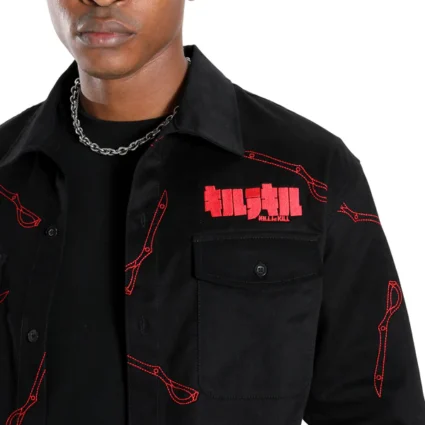 Kill la Kill -Black Long Sleeve Cotton Shirt