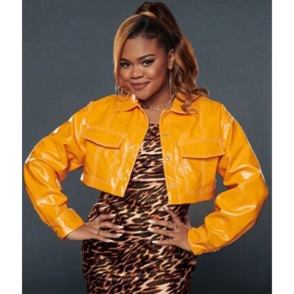 Kourtney Kardashian High School Musical Trucker Leather Jacket