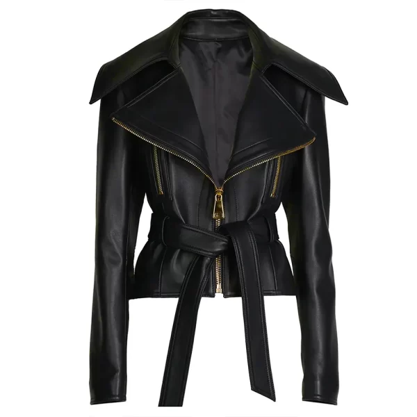 Kourtney Kardashian KUWTK S09 Black Leather Jacket