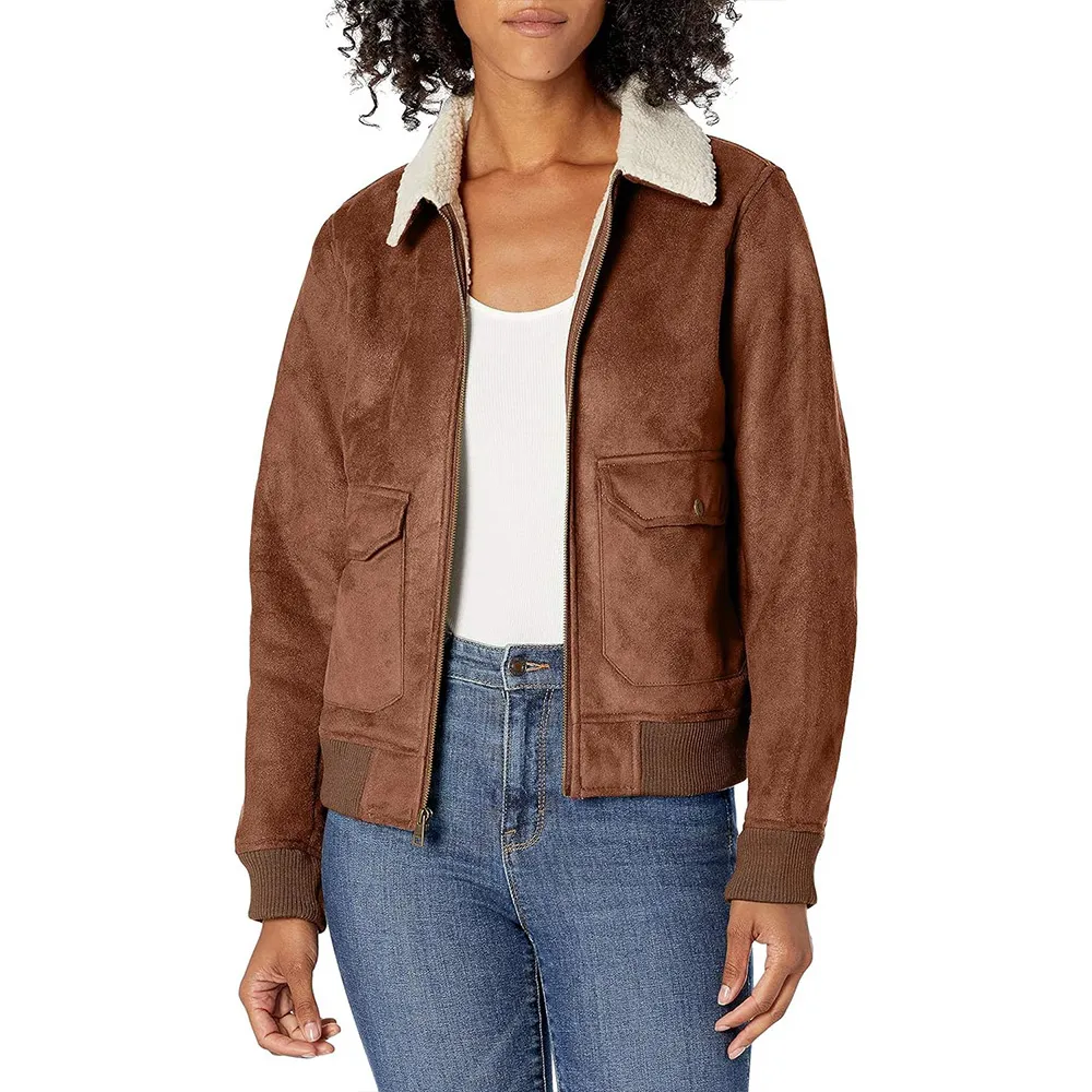 Light as a Feather Liana Liberato Suede Brown Jacket