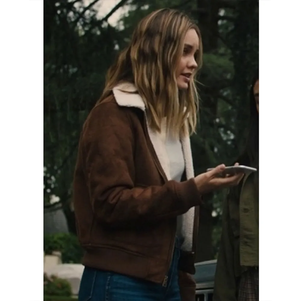 Light as a Feather Liana Liberato Suede Brown Jackets