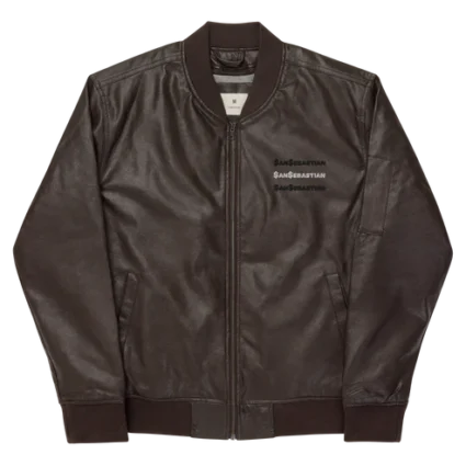 MONEY MAKER Leather Brown Jacket
