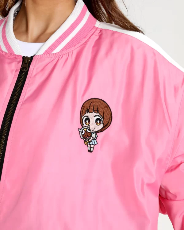 Mako Pink Bomber Jacket