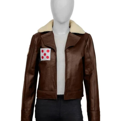 Mary Elizabeth Winstead Ahsoka Brown Leather Jacket