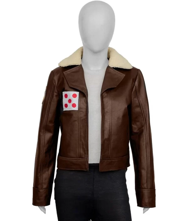 Mary Elizabeth Winstead Ahsoka Brown Leather Jacket