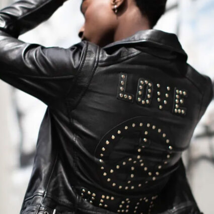 Mauritius- Traysie Black Leather Jacket