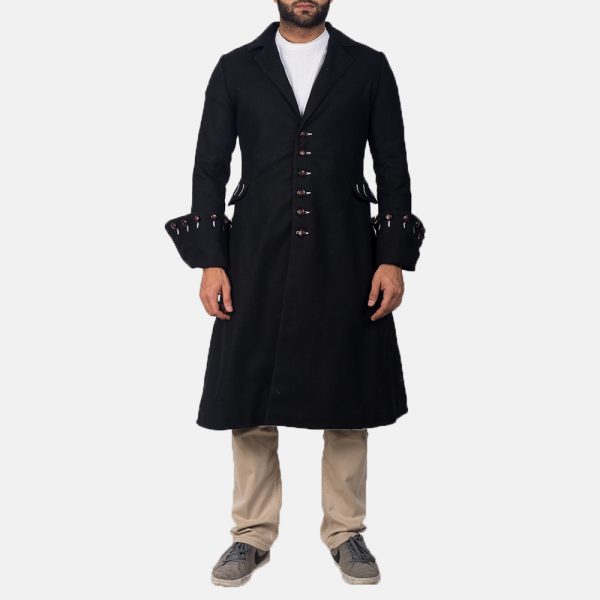 Men’s Brady Wool Black Coat