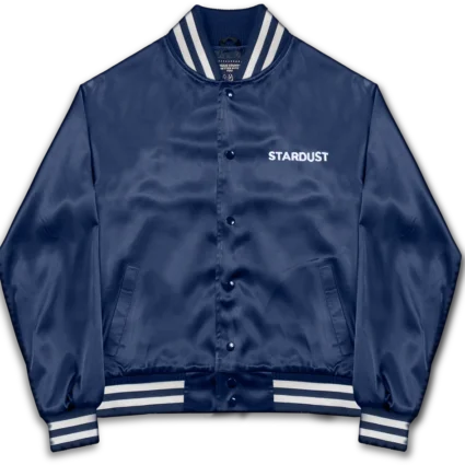 Music Sounds Better With You' Bomber Satin jacket