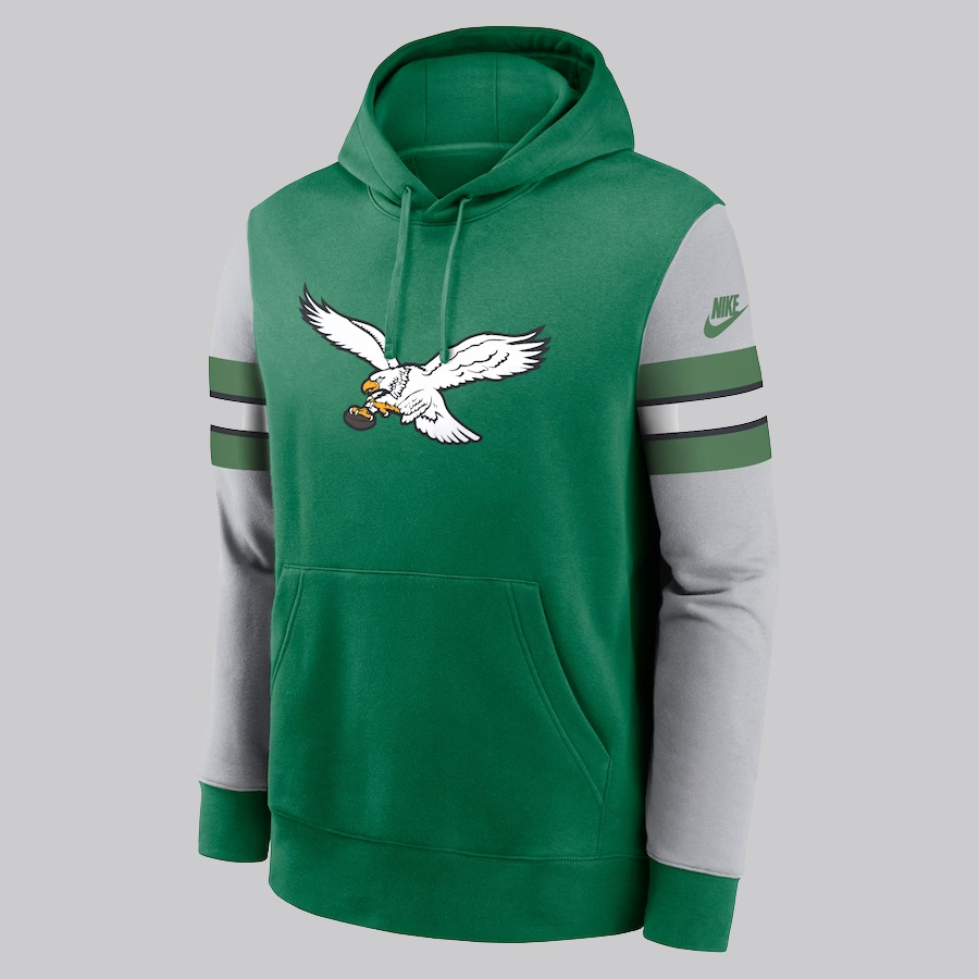 Philadelphia Eagles Nike Green Sideline Alternate Club Pullover Hoodie