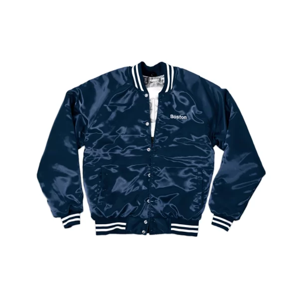 Navy Blue Bos Flight Jacket