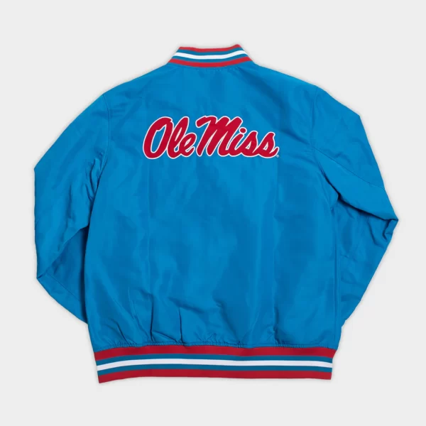 Ole Miss Vintage-Inspired Bomber Satin Jacket