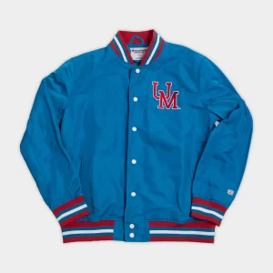 Ole Miss Vintage-Inspired Bomber Satin Jacket