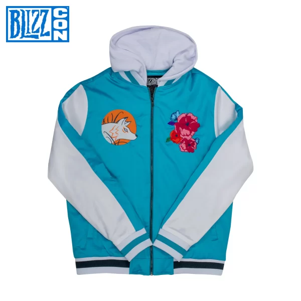 Overwatch 2 Kiriko Sukajan Blue Bomber Jacket