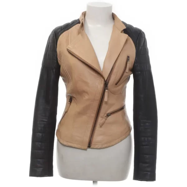 Pretty Little Liars S04 Ashley Benson Two Tone Leather Jacket