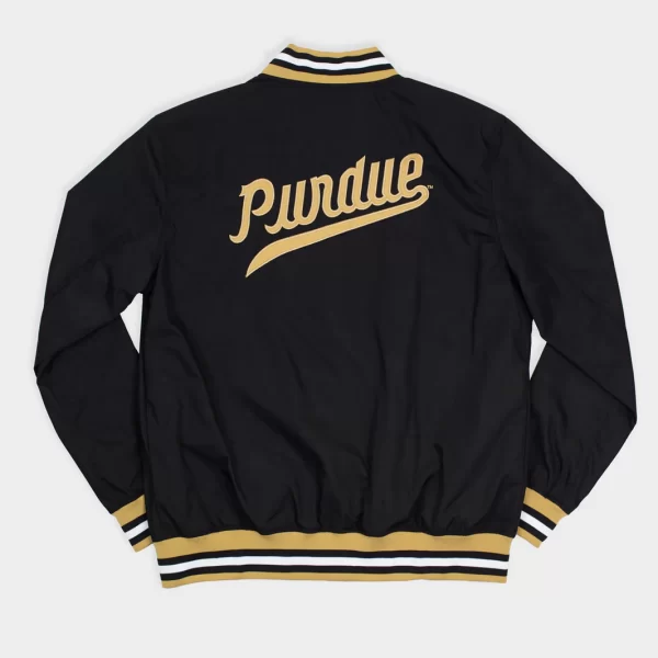 Purdue Bomber Satin Jacket