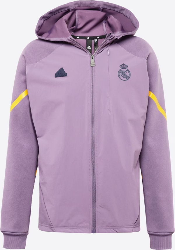 Real Madrid adidas Travel Hoodie - Purple