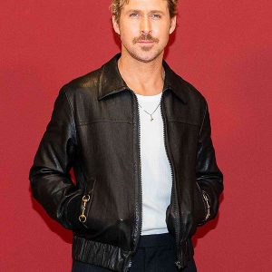 Ryan Gosling Black Leather Jacket