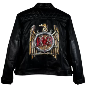 Slayer Leather Black Jacket