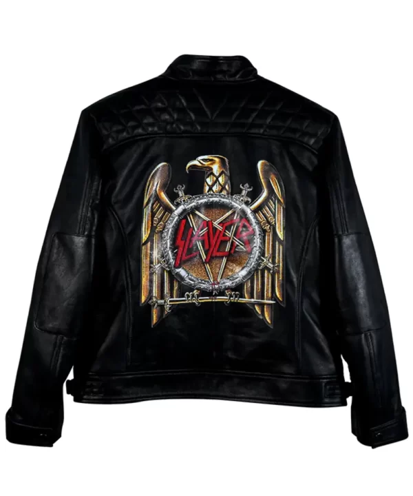 Slayer Leather Black Jacket