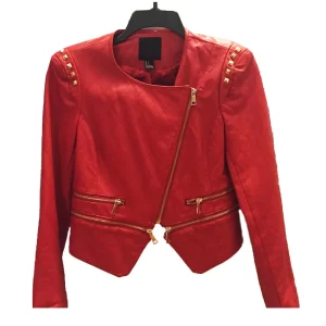 Star-Crossed Natalie Hall Red Leather Jacket