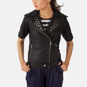 Starlet Leather Biker Black Jacket