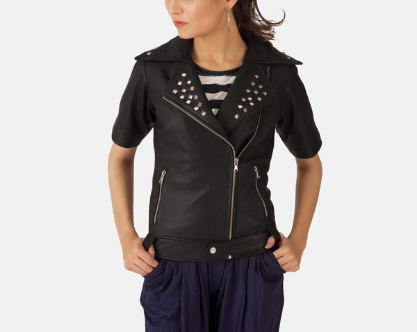 Starlet Leather Biker Black Jacket