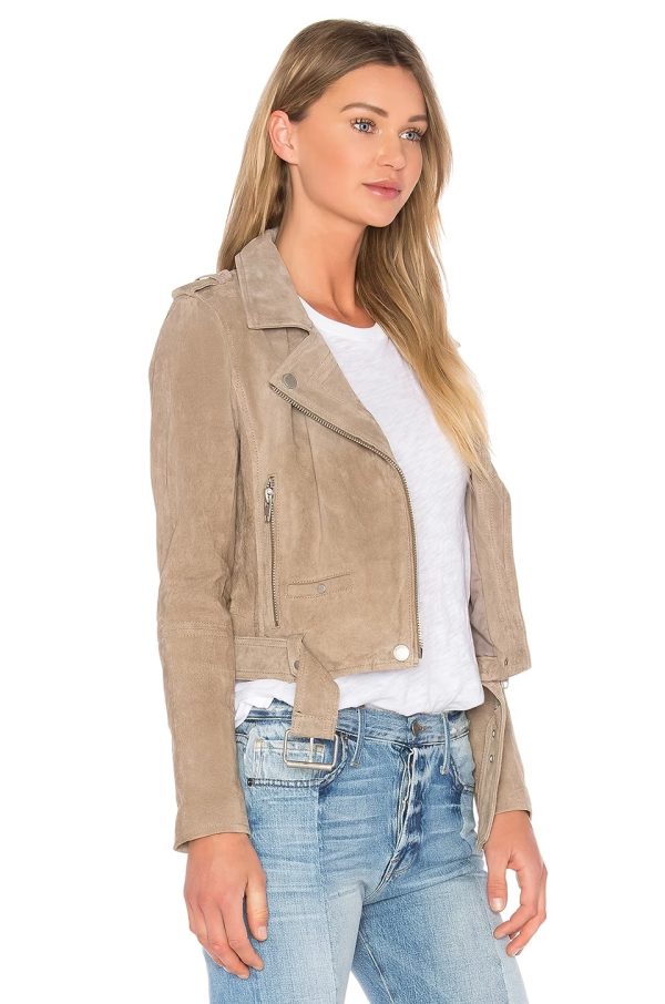 Suede Moto Jacket