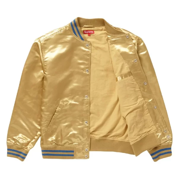 Supreme Thrasher Satin Varsity Jacket