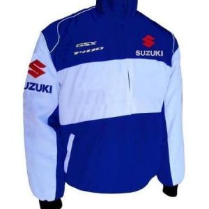 Suzuki GSX 1400 Racing Wind Breaker Blue Jacket